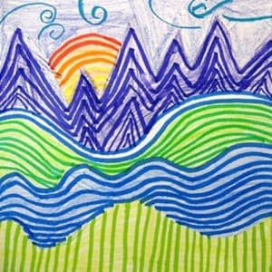 wavy
